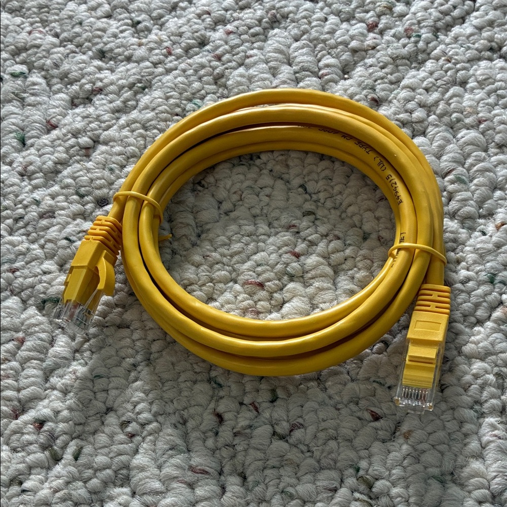 New Yellow CAT6 Ethernet Cable